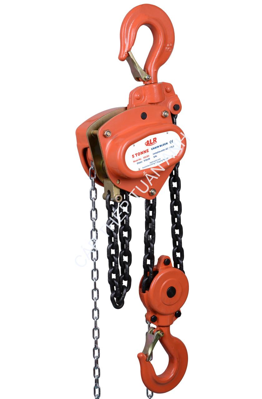 Pa lăng xích kéo tay 3 tấn 5 mét Pa lăng xích kéo tay 5 tấn