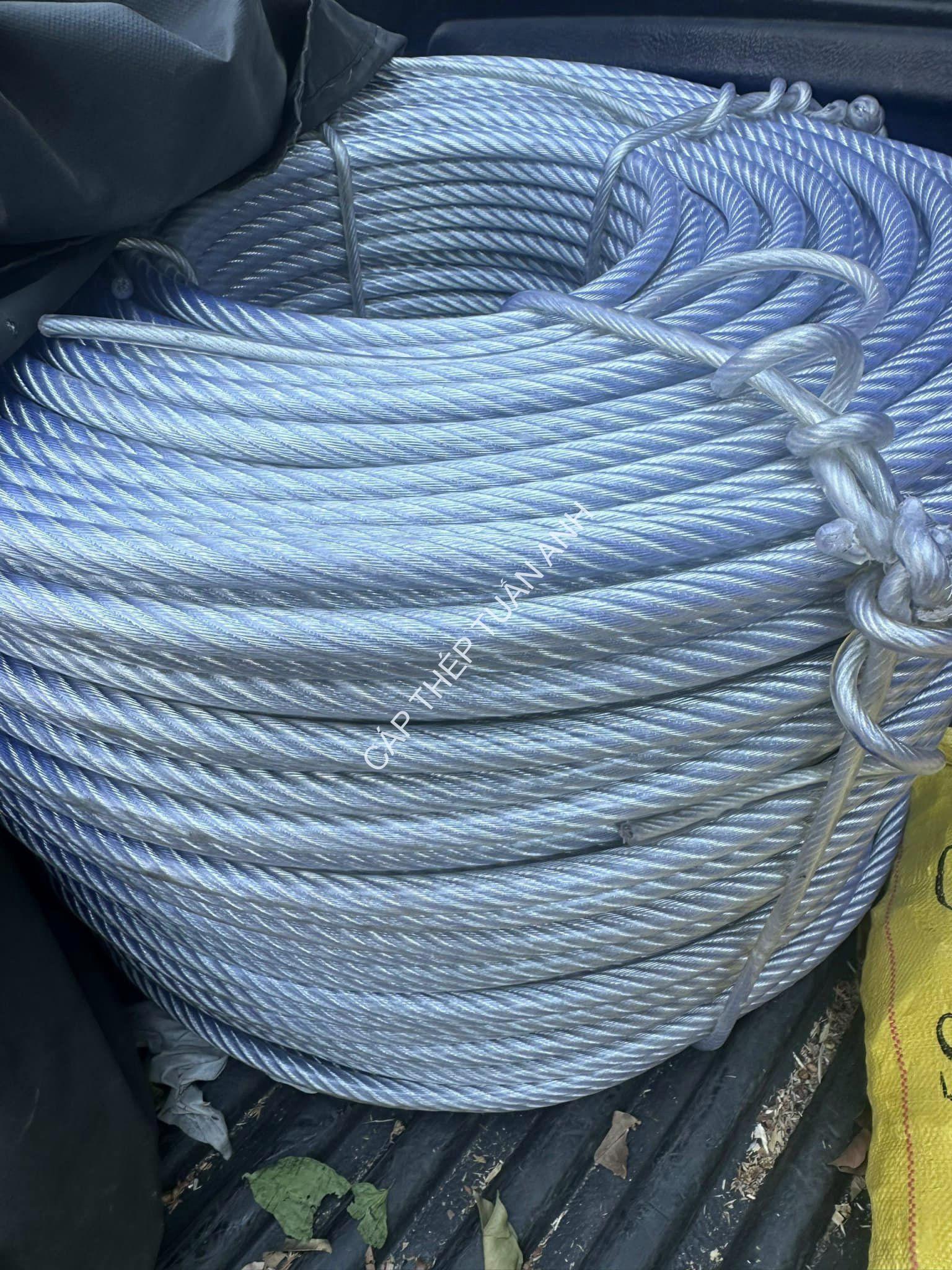 dây cáp thép bọc nhựa 