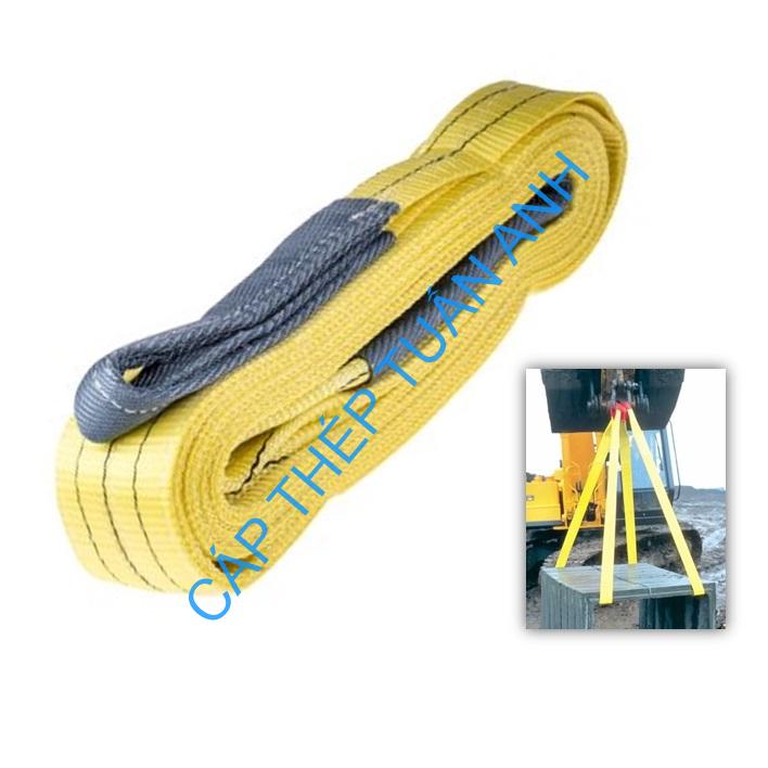 Dây cáp vải cẩu hàng 3 tấn 6M day cap vai cau hang