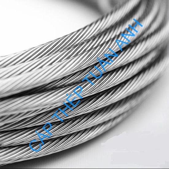 Cáp dây co viễn thông 2mm Diameter 304 1X19 Stainless Steel Cable Manufacturer China
