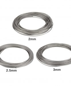 1Pc 20m 304 Stainless Steel Cable Wire Rope Hard Steel Wire for Fishing Lifting 22 53mm