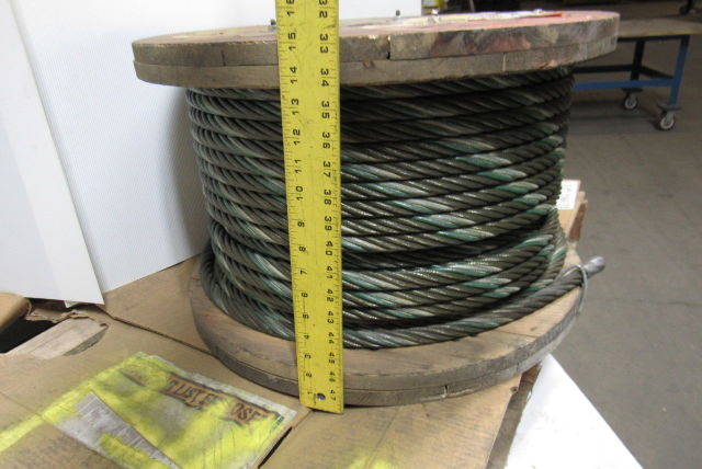 100921 3 4 wire rope steel cable 6x36 const aprox 350 bulk sling choker winch line 2 |
