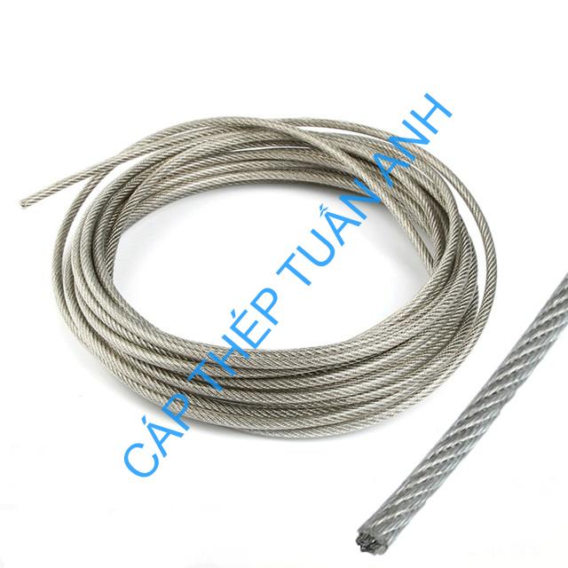 Cáp bọc nhựa phi 6 cáp bọc nhựa