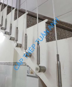 Dây cáp inox trang trí cầu thang