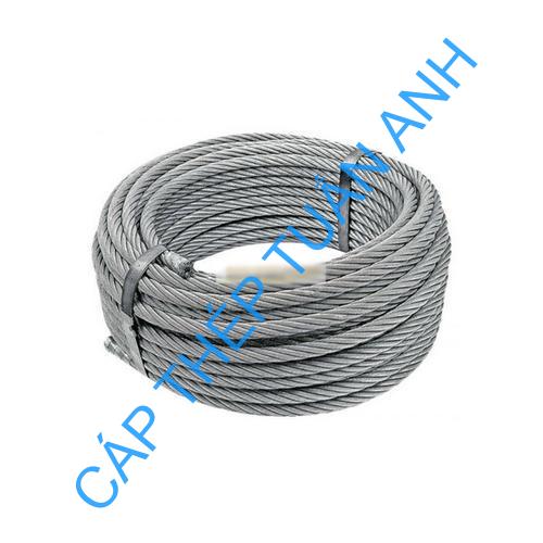 Cáp thép mạ kẽm phi 8 (8mm) cáp thép mạ kẽm phi 8