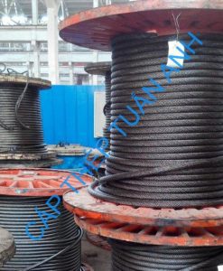 Cáp thép chống xoắn phi 20 Non rotation resistance steel wire rope ungalvanized