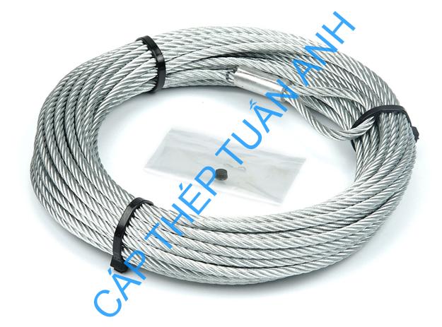 Giá cáp inox 12mm 0004416 wire winch rope for atv 316 x 50 625