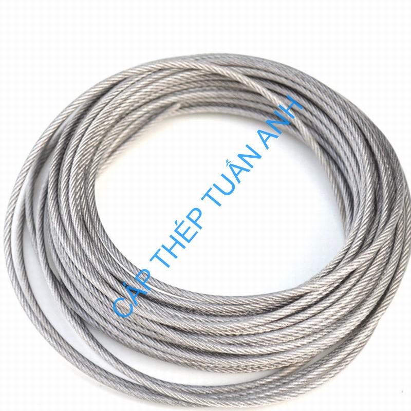 Cáp bọc nhựa phi 4 dây cáp bọc nhựa 4mm