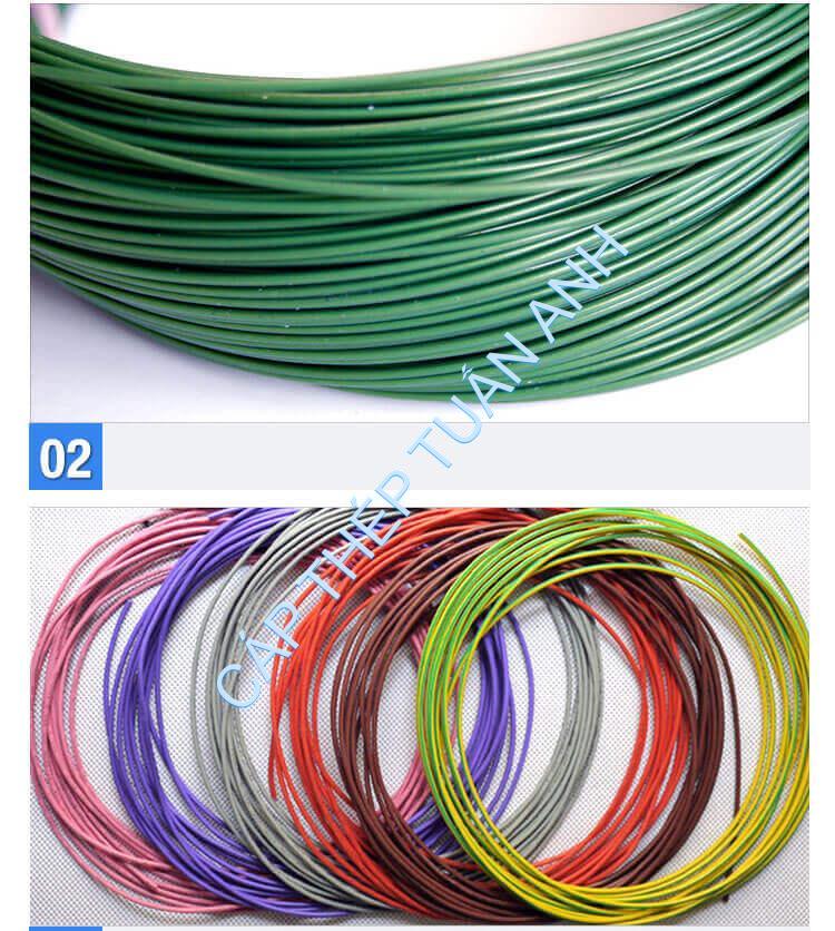 dây thép bọc nhựa 2mm dây thép bọc nhựa 2mm