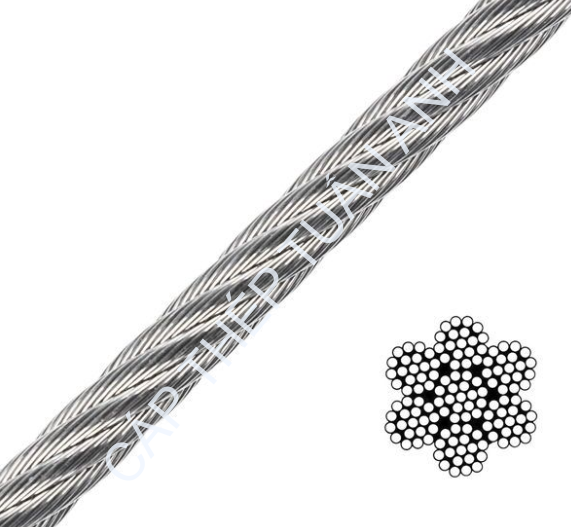 Báo giá dây cáp thép mạ kẽm giá dây cáp thép mạ kẽm