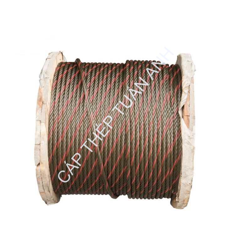 Cáp thép lõi đay 6x37 FC phi 12 (11mm) day cap lua dau 2