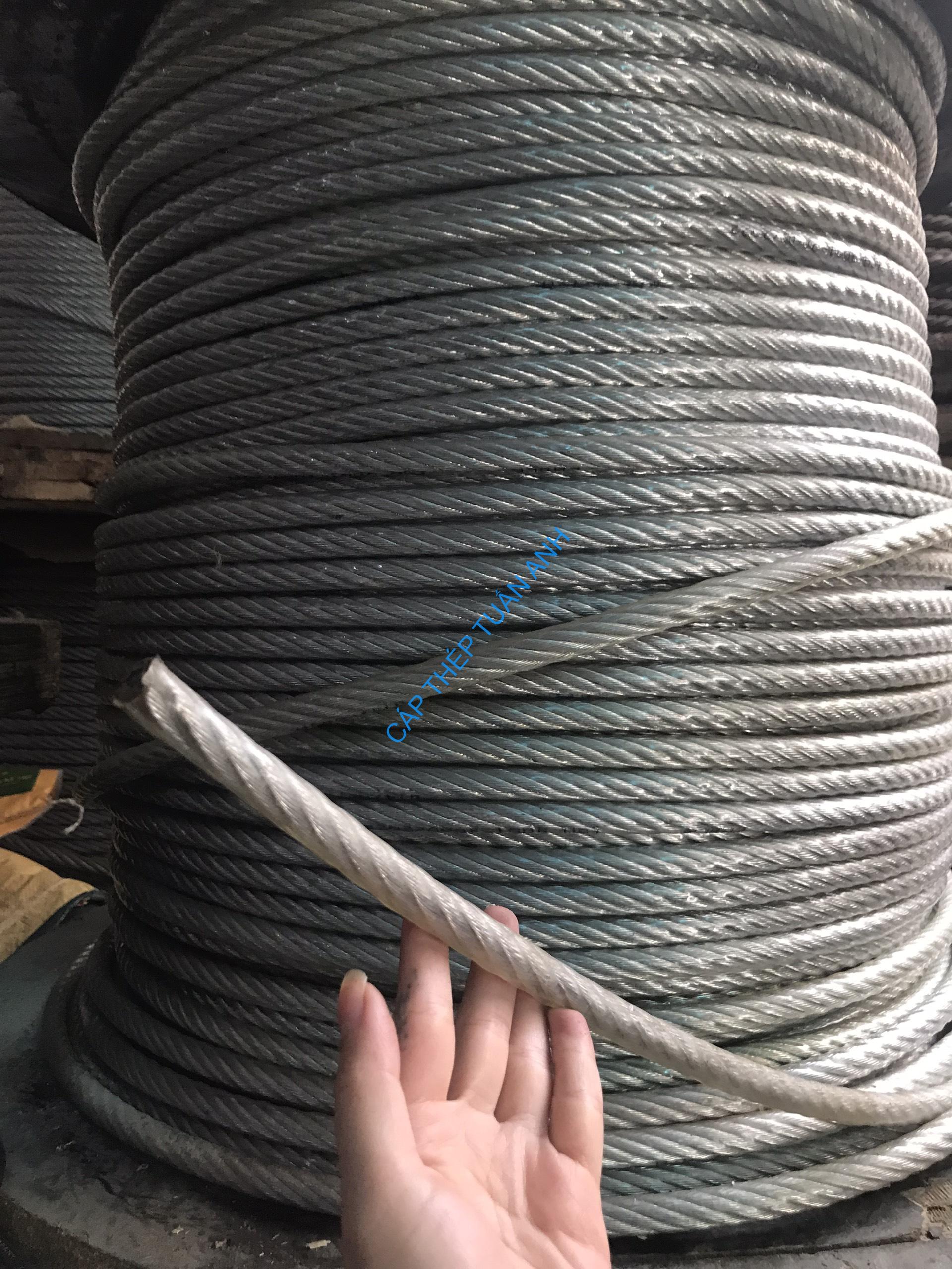 Cáp bọc nhựa phi 16 (D16MM) Cáp bọc nhựa 16mm