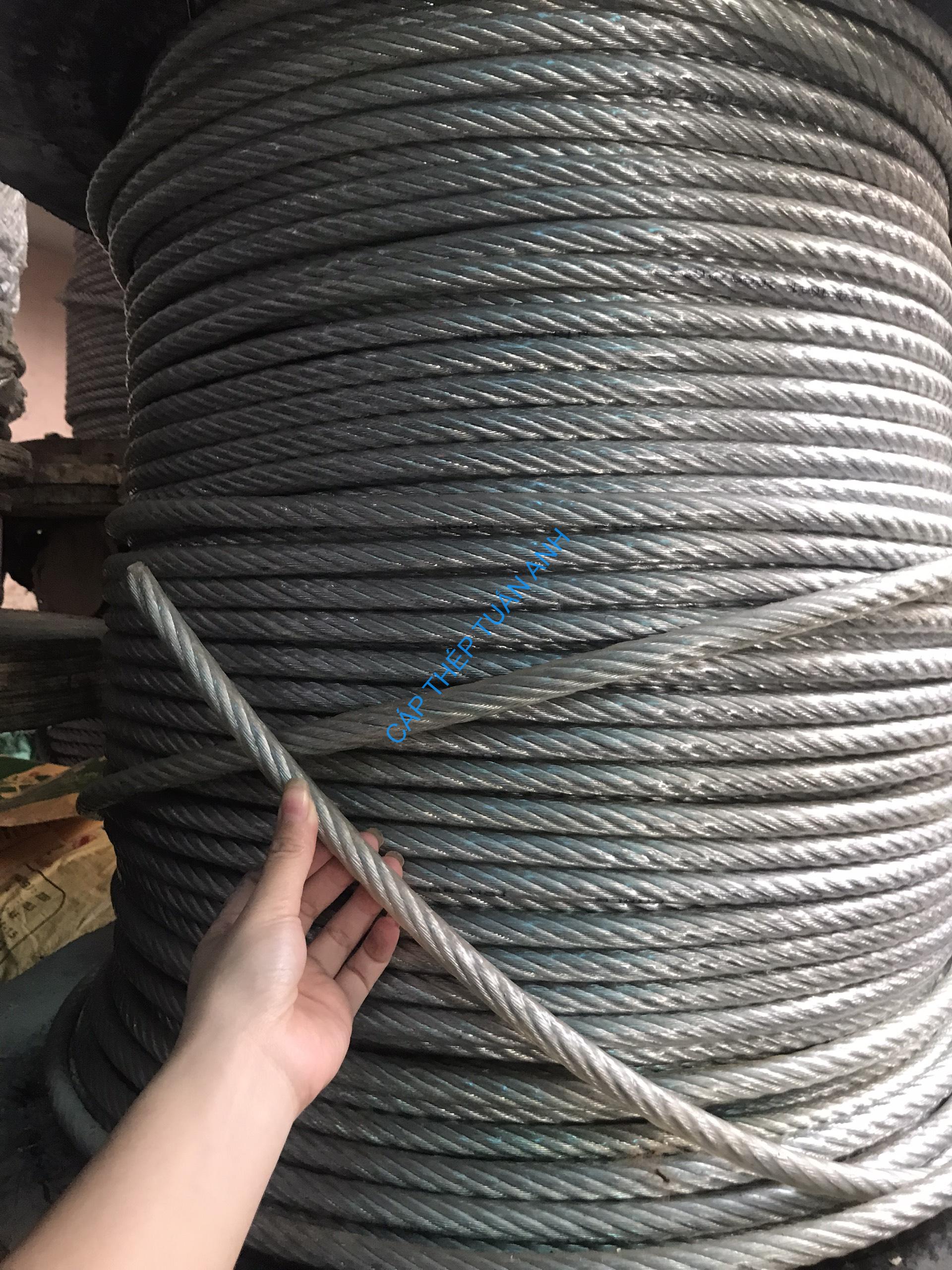 Cáp bọc nhựa phi 16 (D16MM) Cáp bọc nhựa phi 16