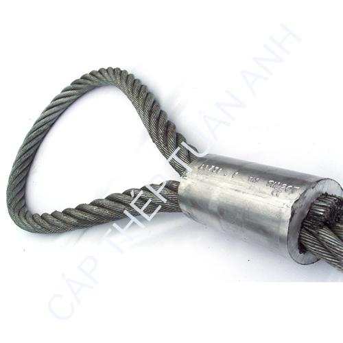 Cáp thép bấm chì phi 20 (20mm) cáp thép bấm chì phi 20