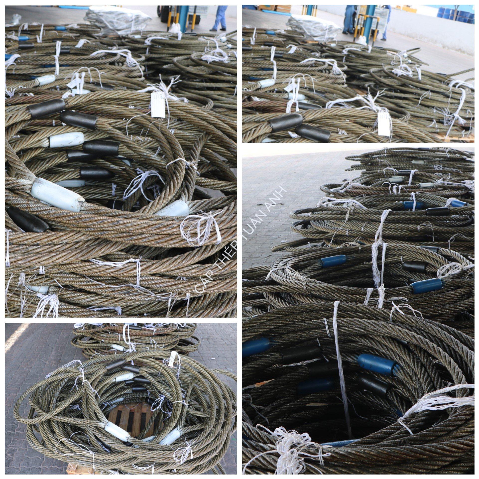 Cáp thép bấm chì phi 20 (20mm) cáp thép bấm chì phi 20mm