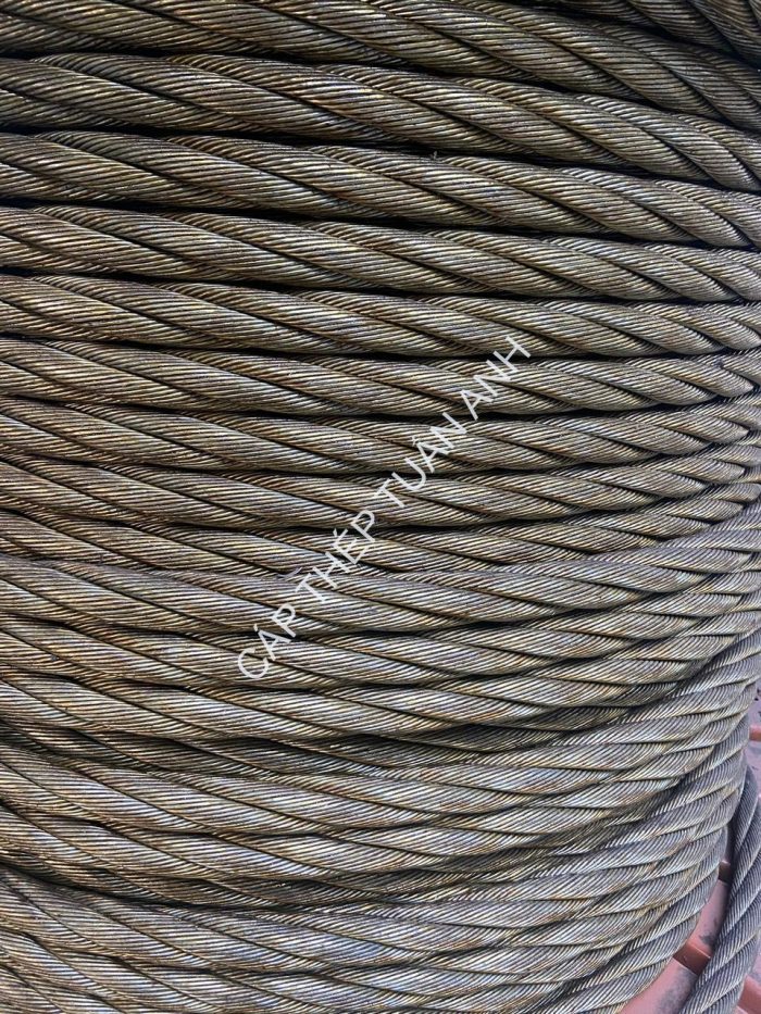 Cáp thép phi 32 loại 4x39 FC Cáp thép phi 32 khoan cọc nhồi