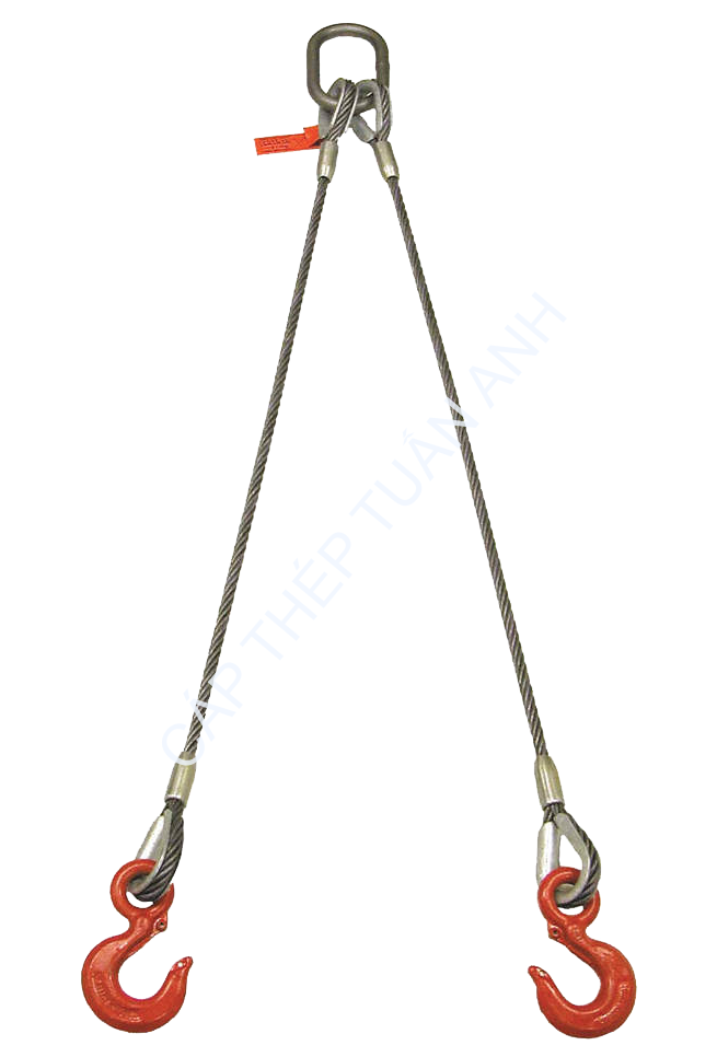 Dây cáp thép cẩu hàng sling dây cáp thép cẩu hàng 2 chân