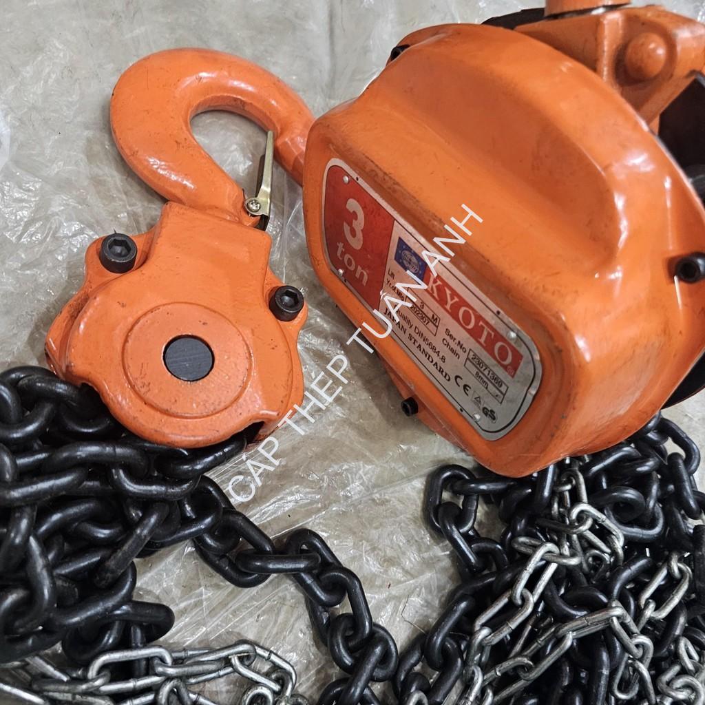Pa lăng xích kéo tay kyoto 3 tấn 3M pa lăng xích kéo tay kyoto 3 tấn