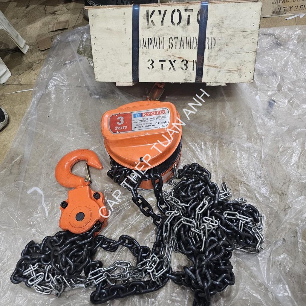 Pa lăng xích kéo tay kyoto 3 tấn 3M pa lăng xích kéo tay kyoto 3 tấn 3M