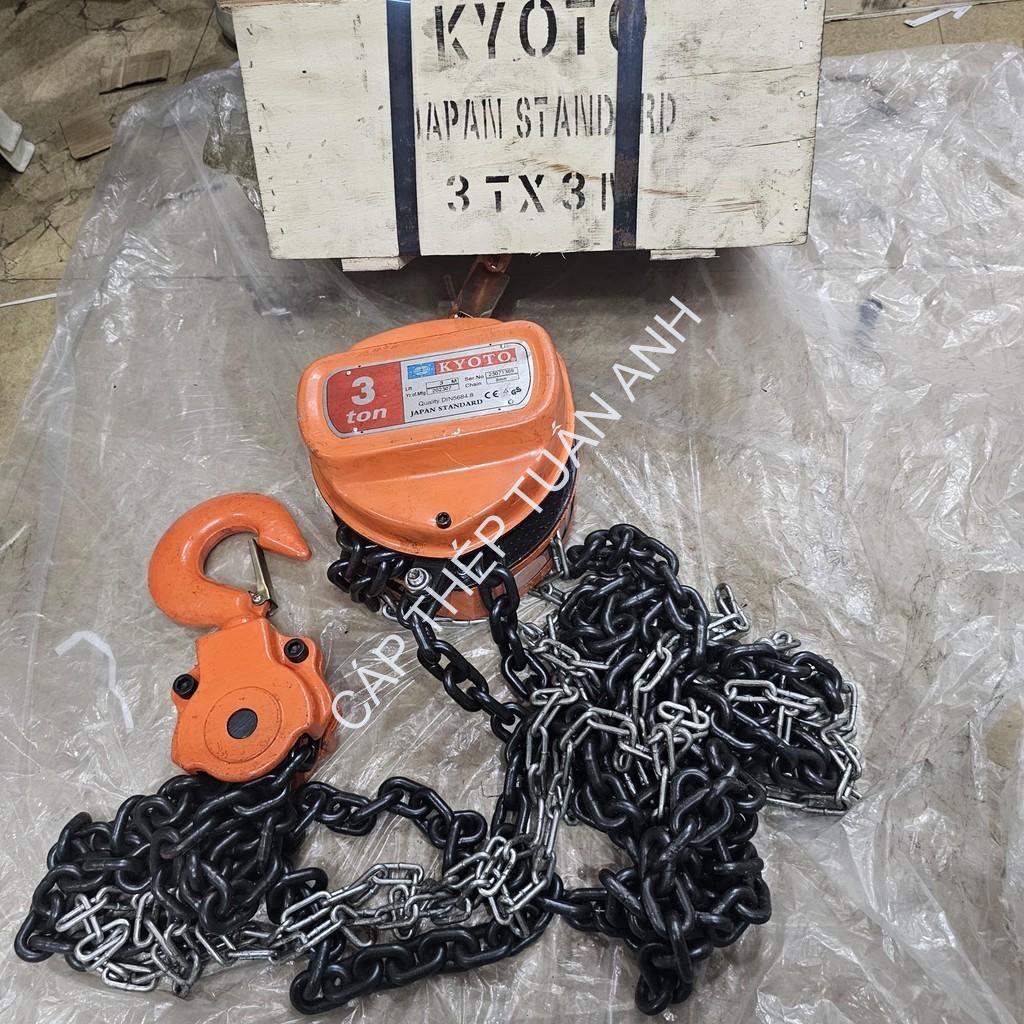 Pa lăng xích kéo tay kyoto 5 tấn 5M pa lăng xích kéo tay kyoto 3 tấn 5M
