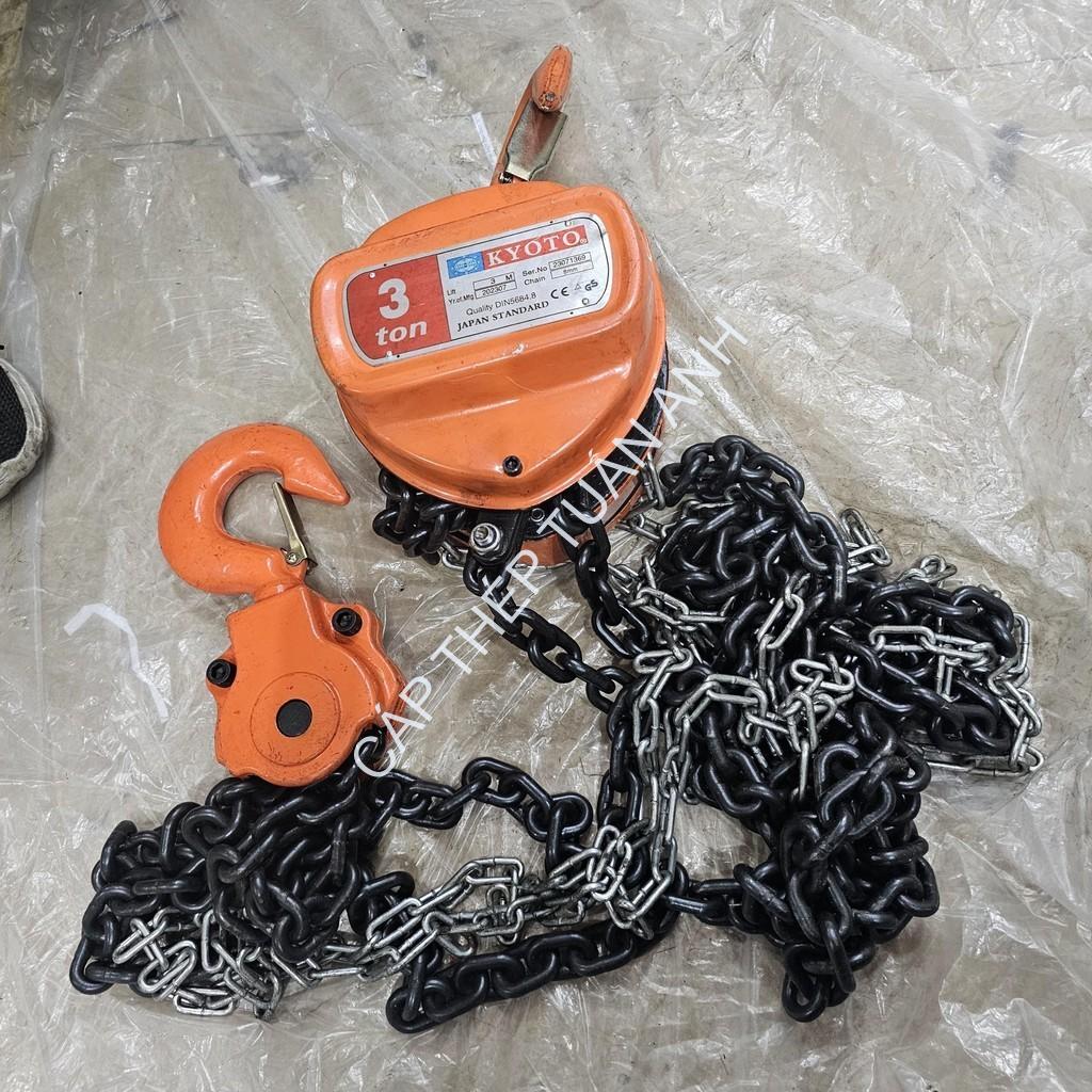 Pa lăng xích kéo tay kyoto 3 tấn 5M pa lăng xích kéo tay kyoto 3 tấn