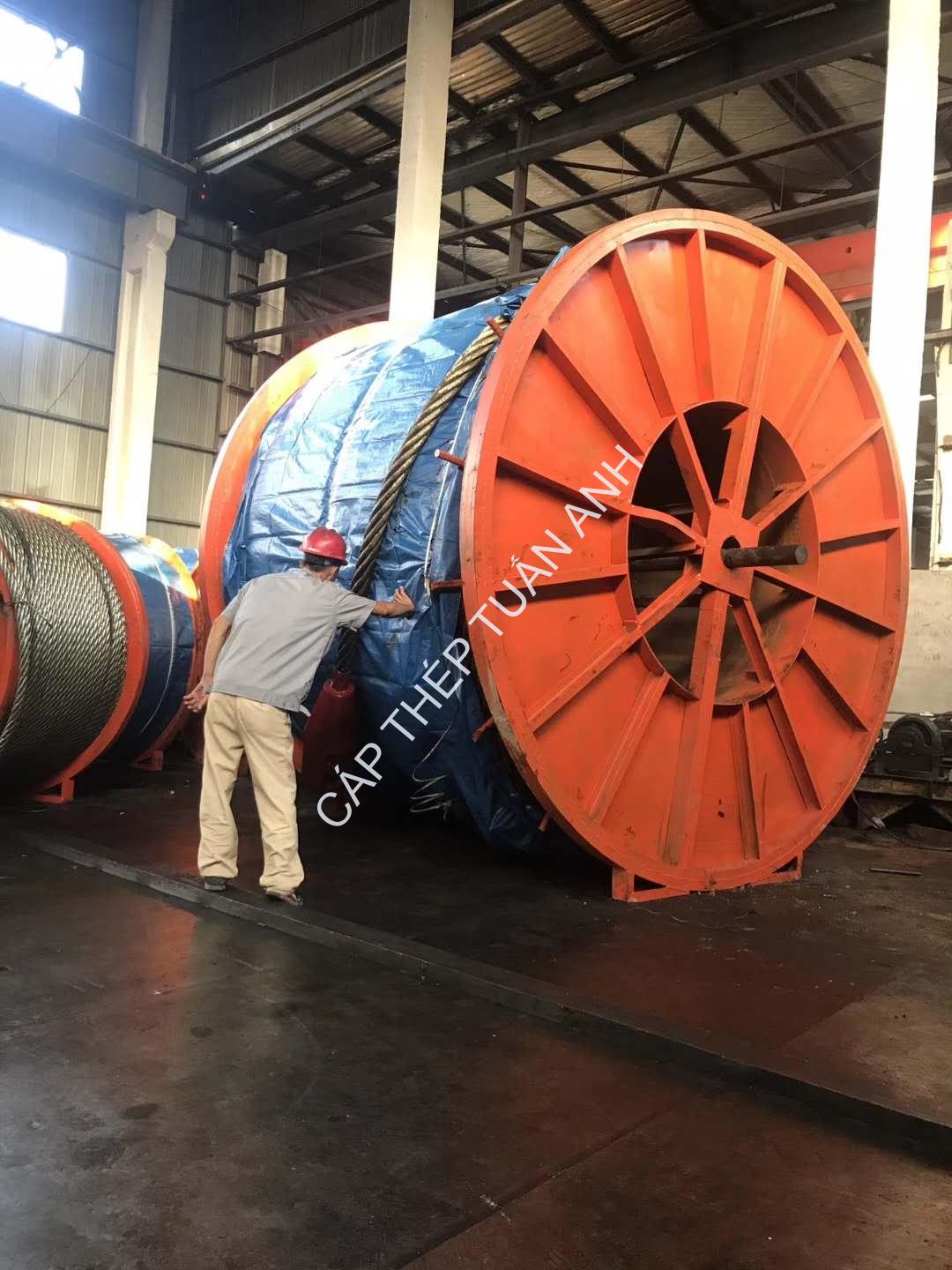 Cáp thép D60 Hàn Quốc cáp thép phi 60 hàn quốc