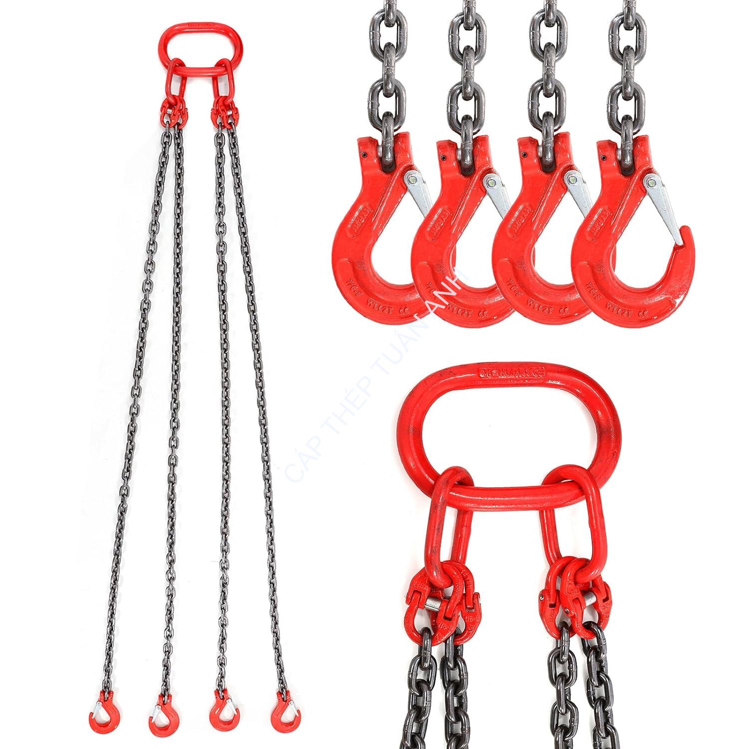 Bộ dây xích cẩu hàng 5 Tấn Bộ xích cẩu hàng 20 tấn