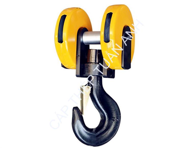 Móc cẩu palang 15 tấn 2 puly Móc cẩu treo pa lăng 10 tấn