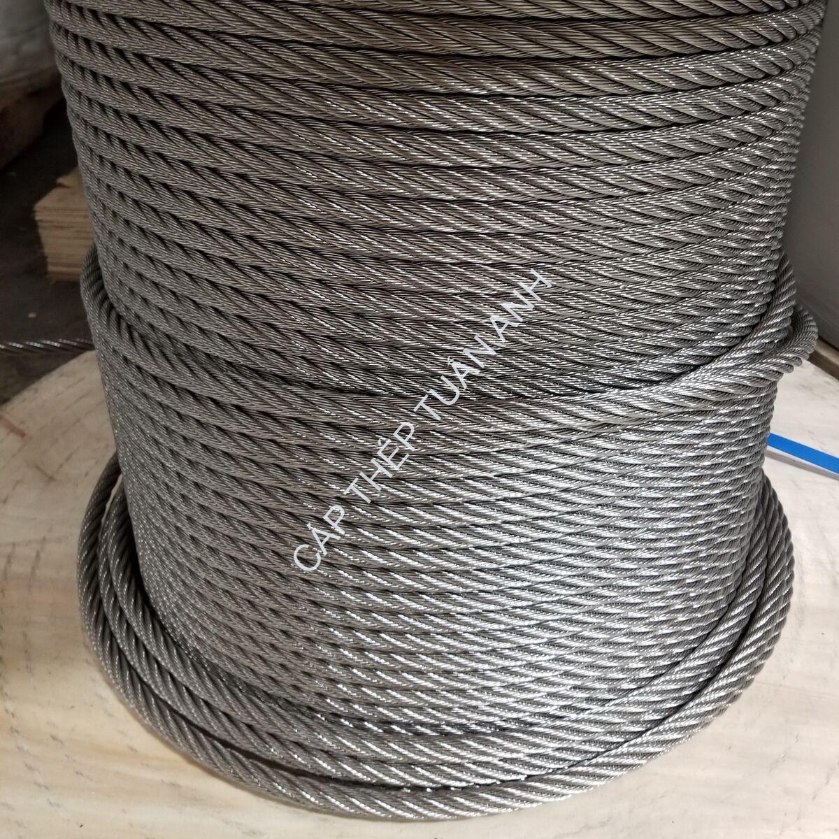 Cáp thép inox 304 phi 20mm cáp inox 304 D20mm