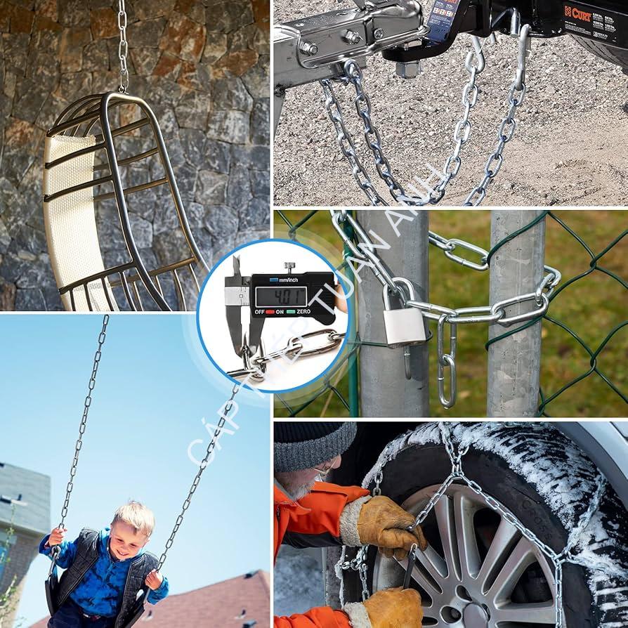 Dây xích inox 304 phi 8 ứng dụng dây xích inox phi 8