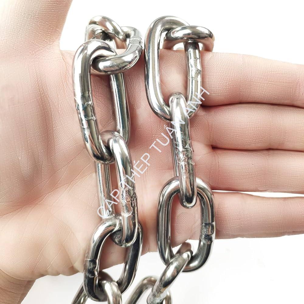 Dây xích inox 304 phi 8 xích inox 304 phi 8mm