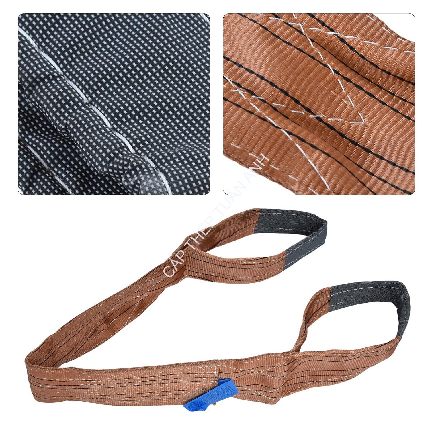 Cáp vải cẩu hàng 6 tấn 2M,3M,4M,5M,6M,8M dây cẩu hàng 6 tấn