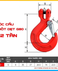 móc cẩu chốt xích 1,12 tấn